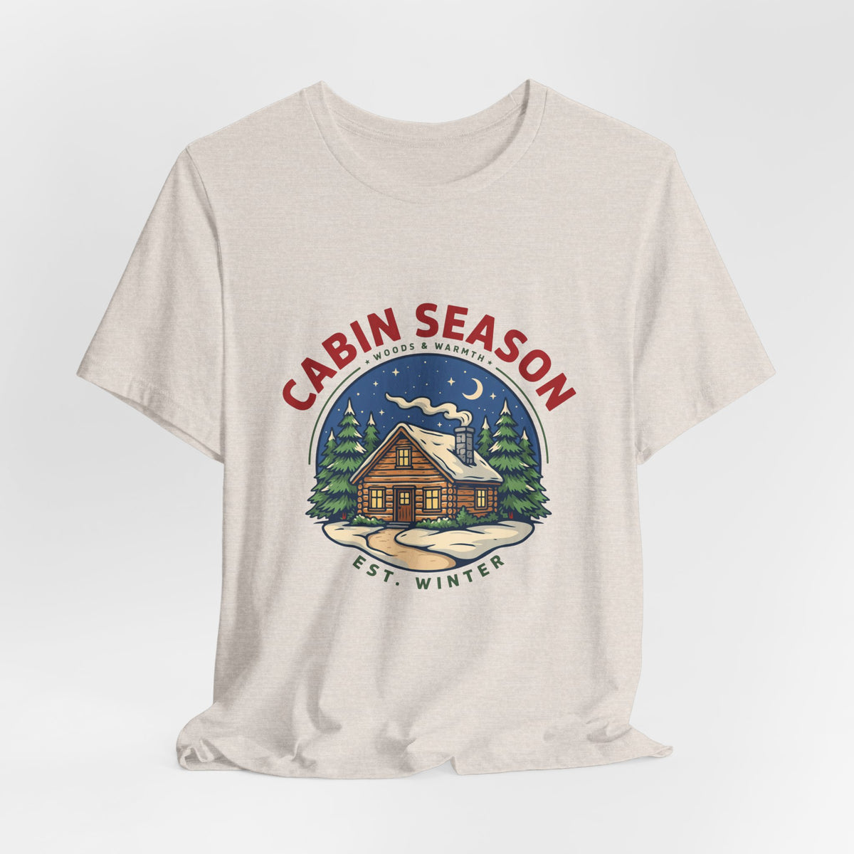 Cabin Season Shirt, Winter Cabin T-Shirt, Mountain Tee