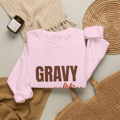 Gravy Over Politics Thanksgiving Rules Sweatshirt, Funny Thanksgiving Gravy Crewneck
