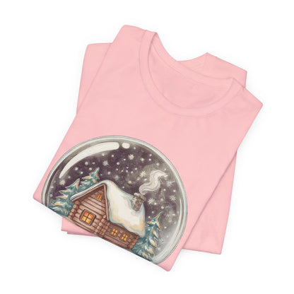 Cozy Cabin Christmas Snow Globe Shirt, Cozy Cabin Christmas Snow Globe T-Shirt