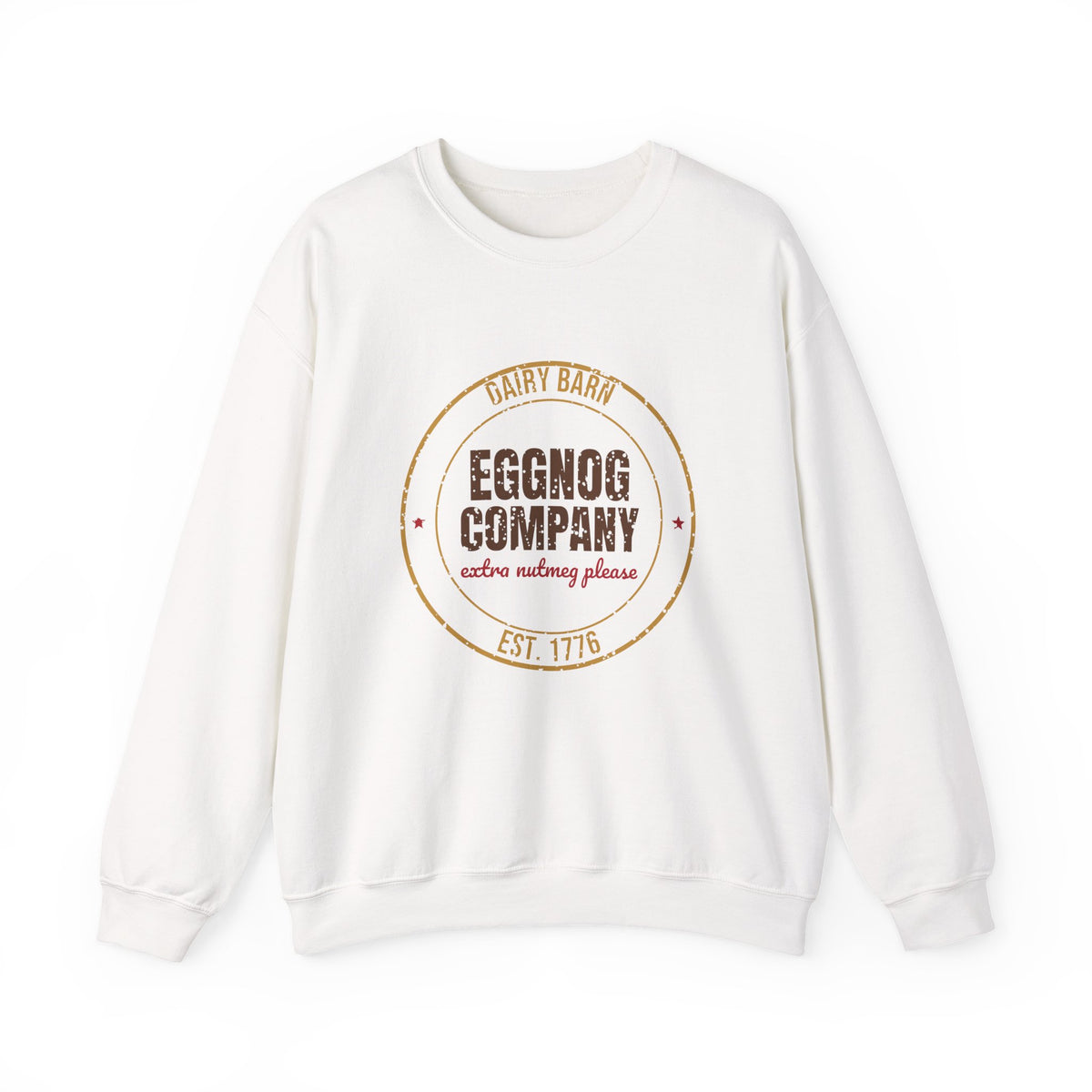 Dairy Barn Eggnog Company Est. 1776 Sweatshirt, Vintage Christmas Crewneck Sweatshirt