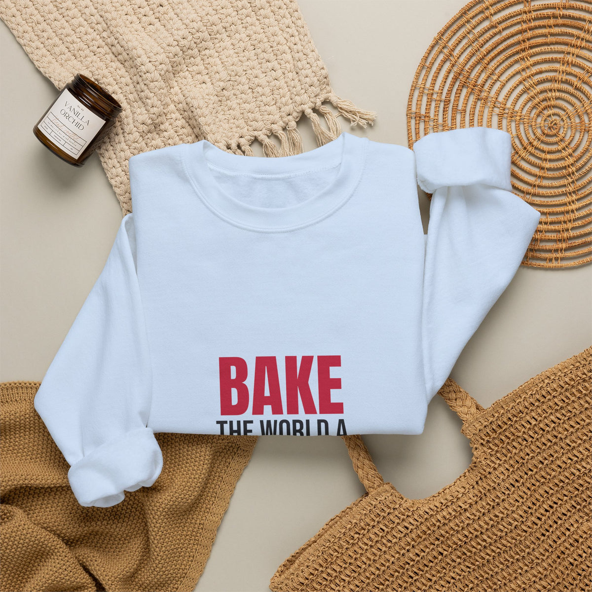 Bake the World a Better Place Sweatshirt, Baking Crewneck, Baker Gift