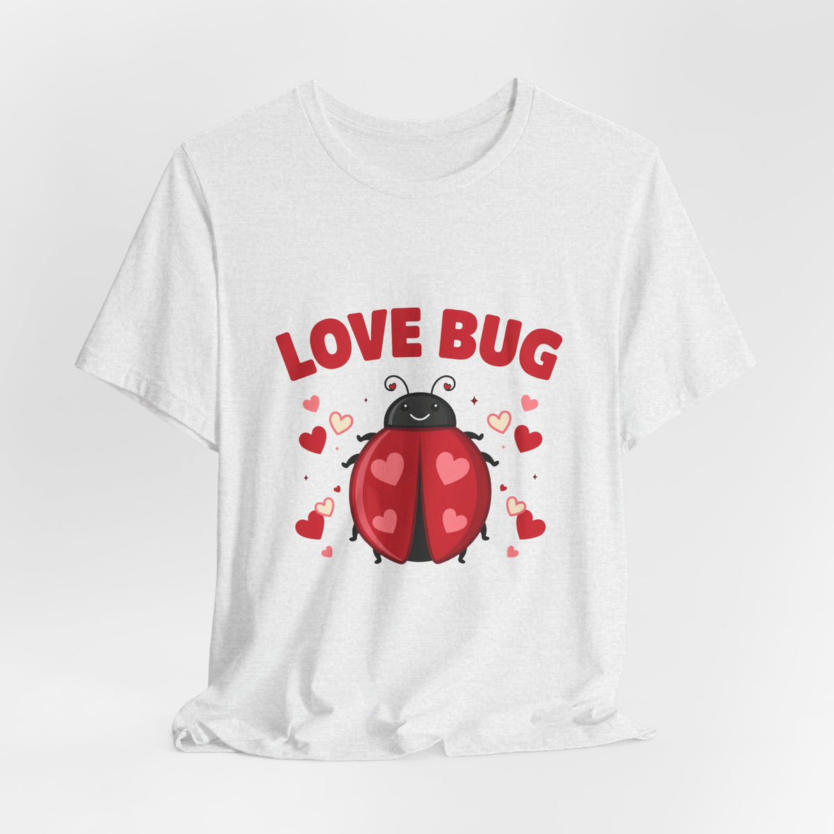 Love Bug Valentine Ladybug Shirt, Ladybug Valentine T-Shirt, Valentines Day Tee