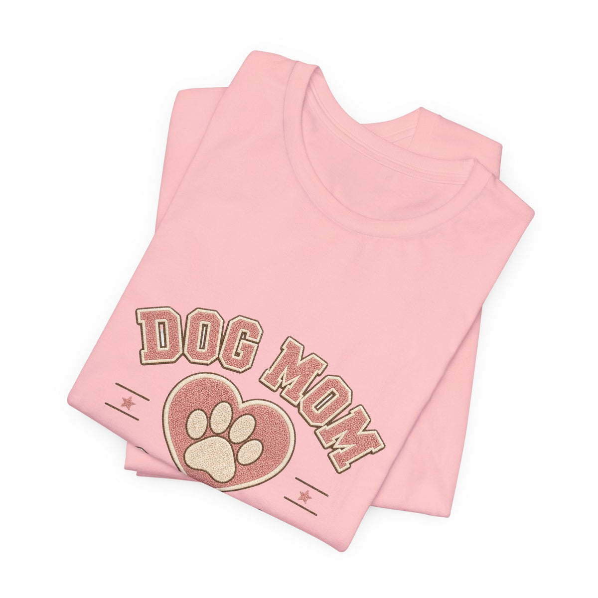 Dog Mom Club Shirt, Varsity Dog Mom T-Shirt, Paw Print Gift for Dog Lovers