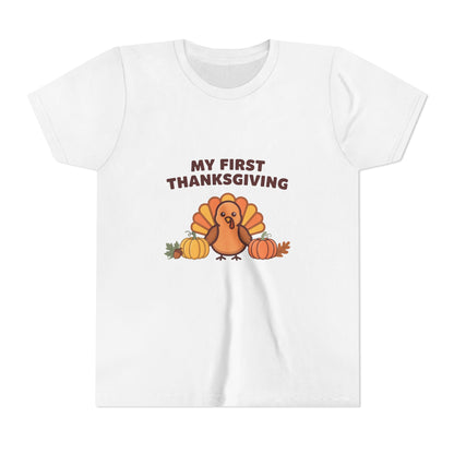 My First Thanksgiving Kids Shirt, Kids Thanksgiving Shirt, Youth Tee