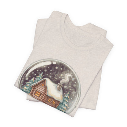 Cozy Cabin Christmas Snow Globe Shirt, Cozy Cabin Christmas Snow Globe T-Shirt