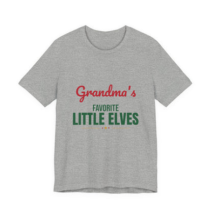 Grandma's Favorite Little Elves Shirt, Grandma Christmas T-Shirt, Nana Holiday Tee
