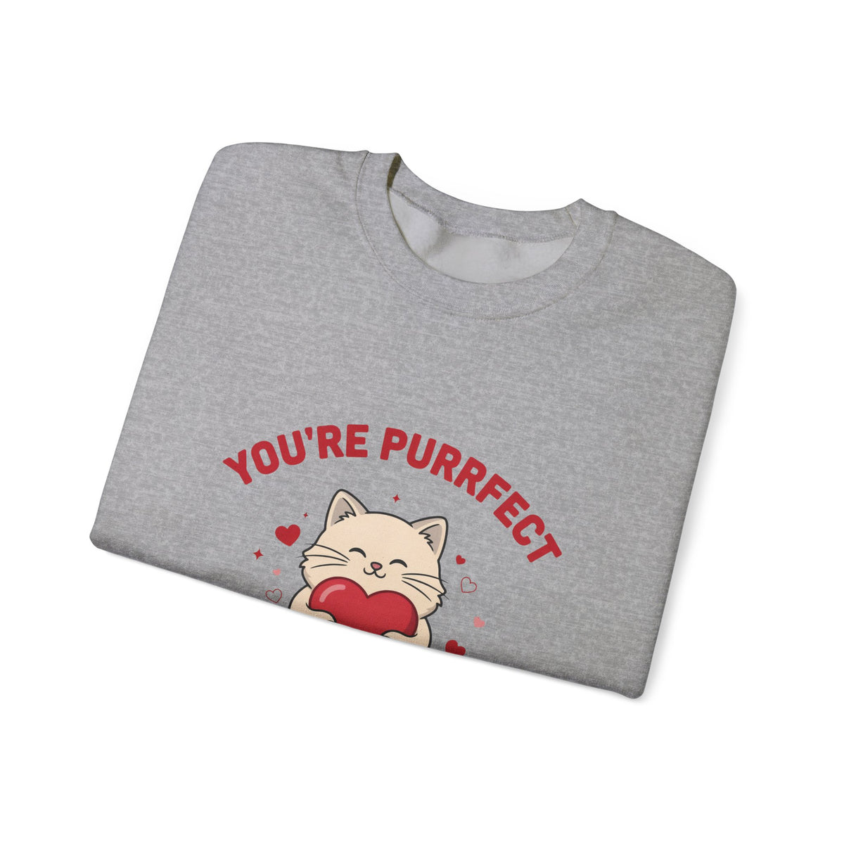 You're Purrfect Valentine Cat Sweatshirt, Cat Valentine Crewneck