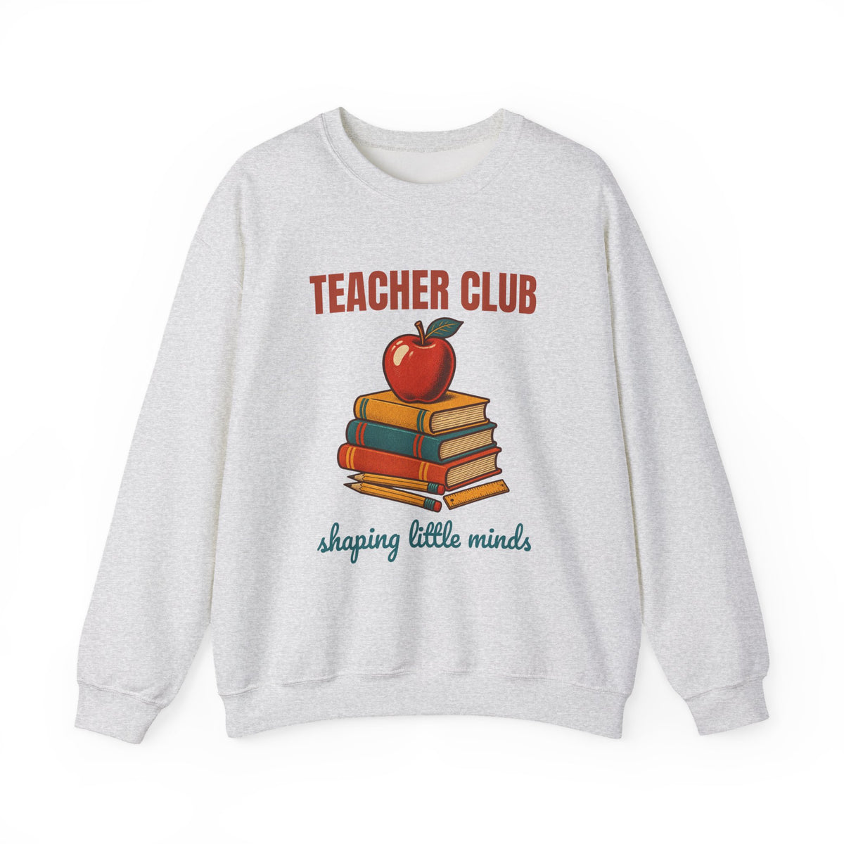 Teacher Club Shaping Little Minds Sweatshirt, Vintage Teacher Club Crewneck