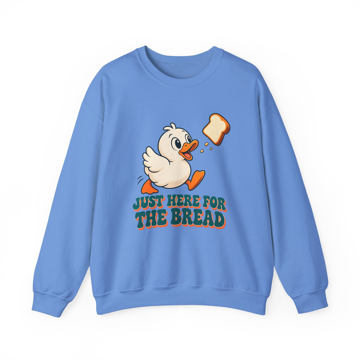 Just Here for the Bread Duck Sweatshirt, Funny Duck Crewneck Sweatshirt