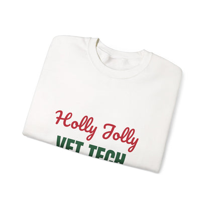 Holly Jolly Vet Tech Sweatshirt, Vet Tech Christmas Crewneck, Vet Tech Gift