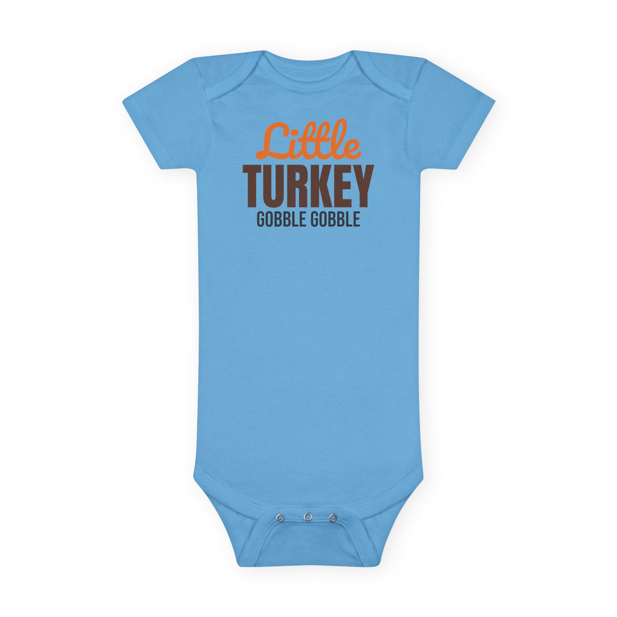 Little Turkey Thanksgiving Baby Bodysuit, Gobble Gobble Onesie