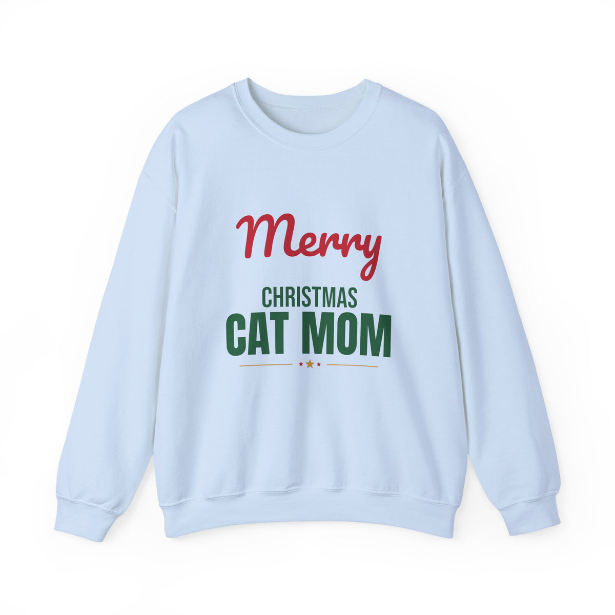 Merry Christmas Cat Mom Sweatshirt, Cat Mom Christmas Crewneck