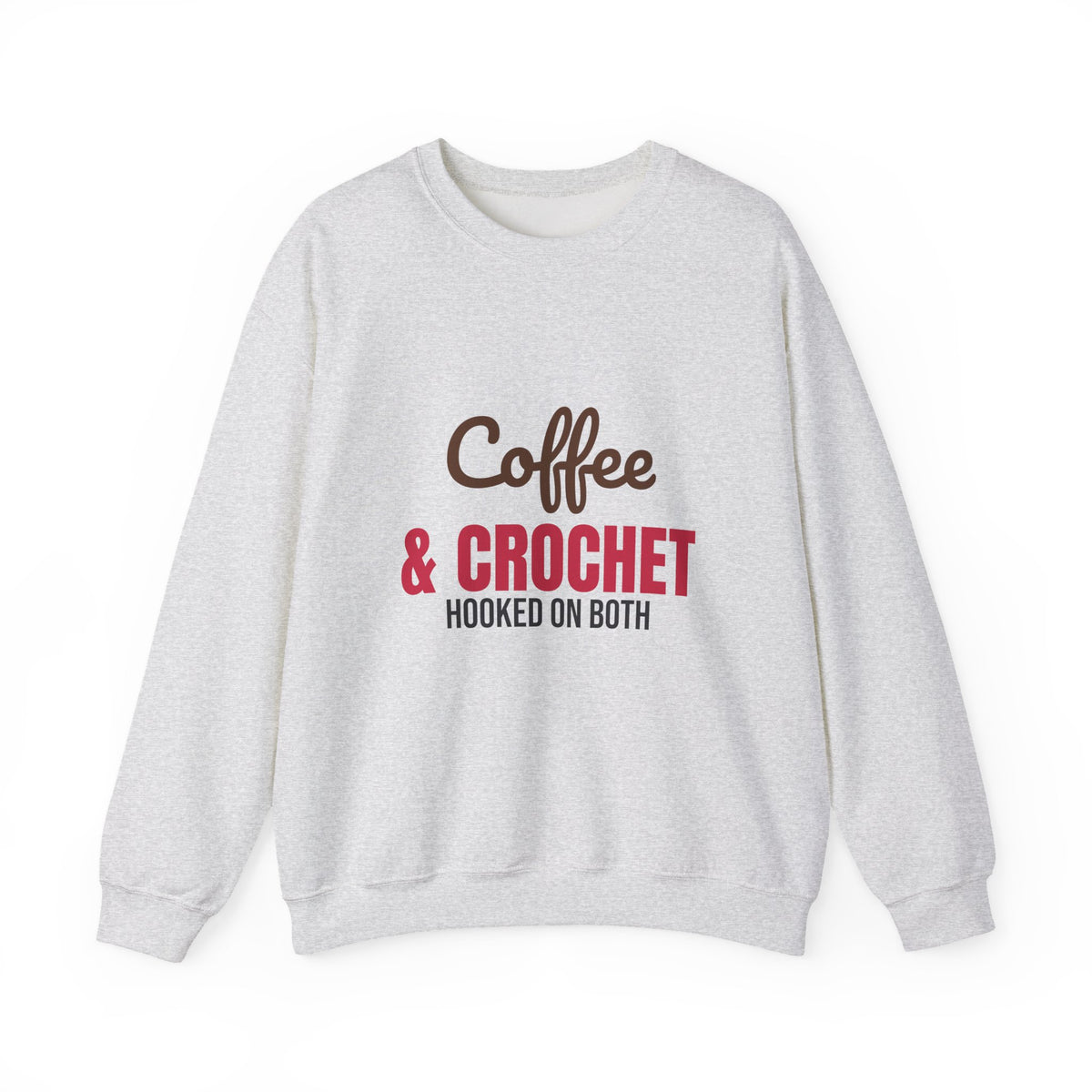 Coffee and Crochet Hooked on Both Sweatshirt
