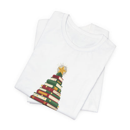 Merry Bookmas Shirt, Book Lover Christmas T-Shirt, Bookish Holiday Tee