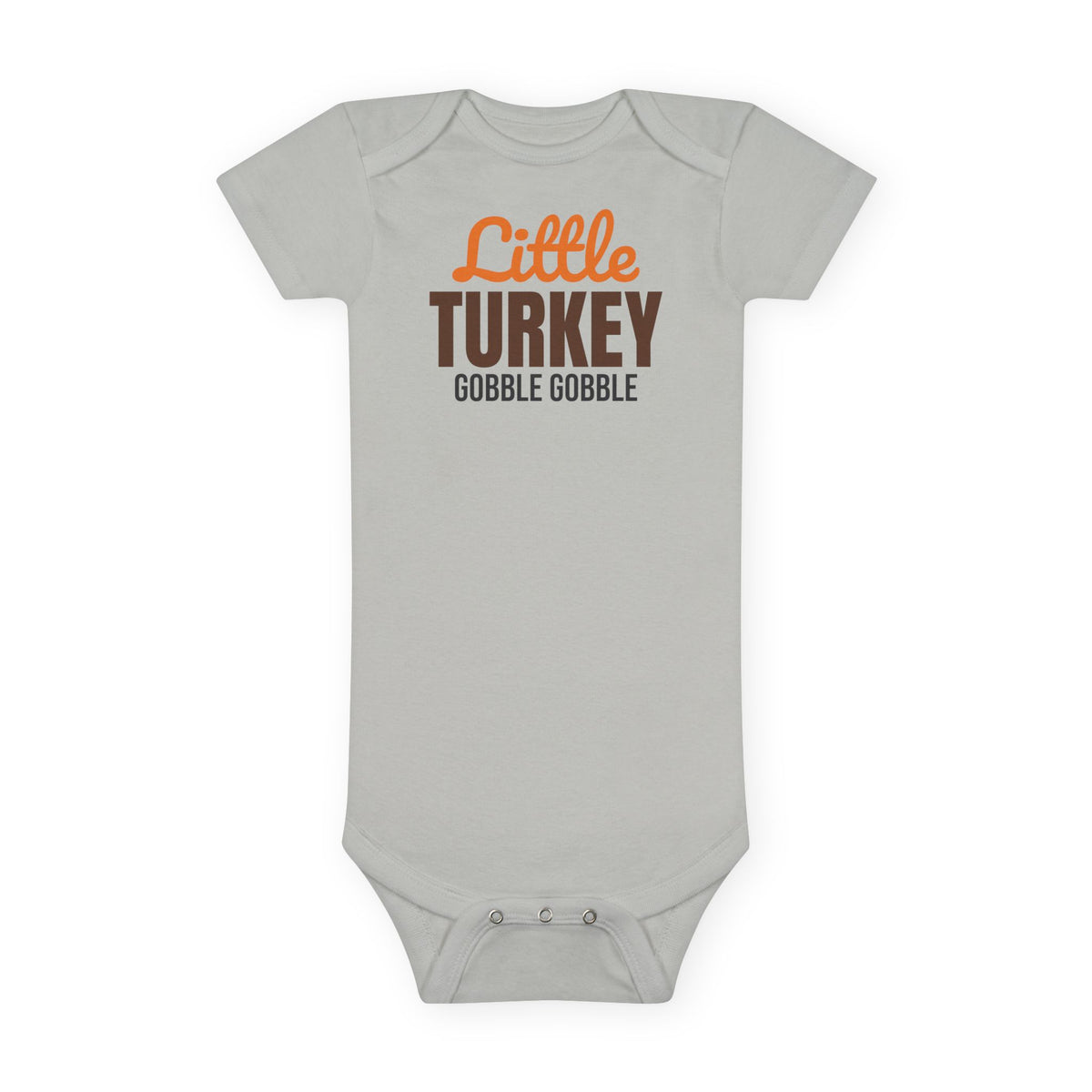 Little Turkey Thanksgiving Baby Bodysuit, Gobble Gobble Onesie