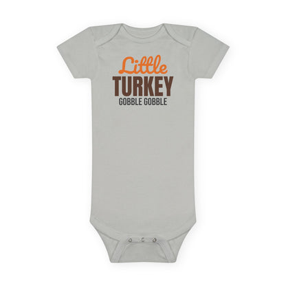 Little Turkey Thanksgiving Baby Bodysuit, Gobble Gobble Onesie