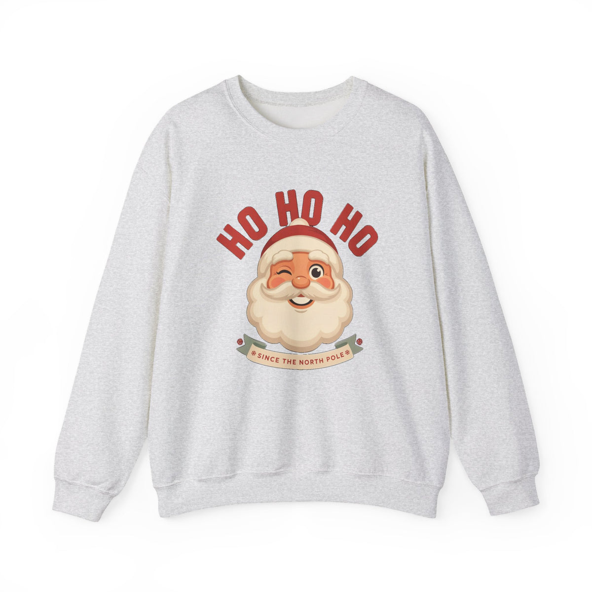 Ho Ho Ho Vintage Santa Sweatshirt, Retro Santa Christmas Crewneck, Classic Holiday Sweater