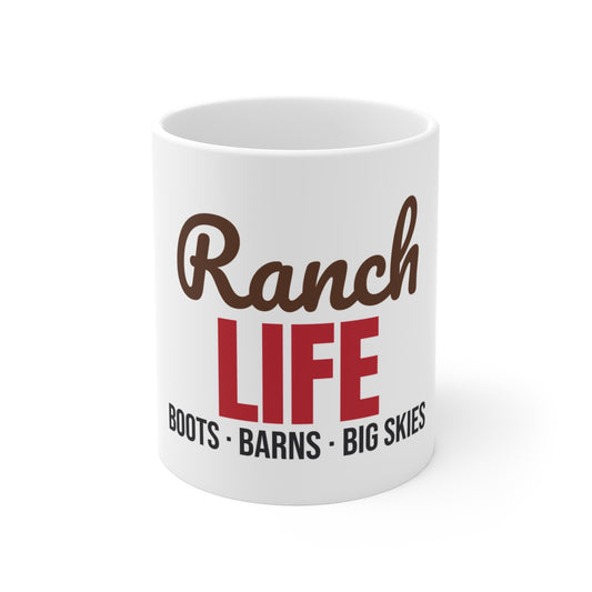 Ranch Life Boots Barns Big Skies Mug