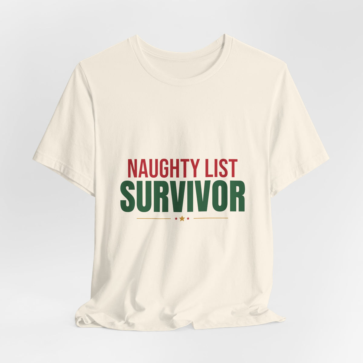 Naughty List Survivor Shirt, Funny Christmas T-Shirt