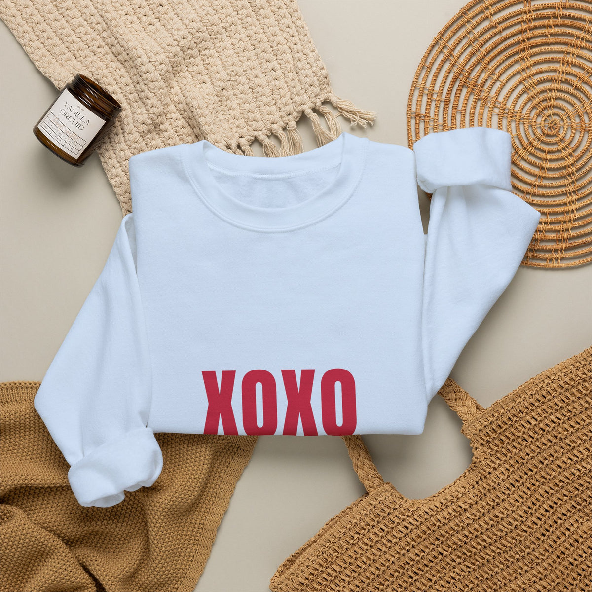 XOXO Valentine Vibes Sweatshirt, Valentines Day Crewneck