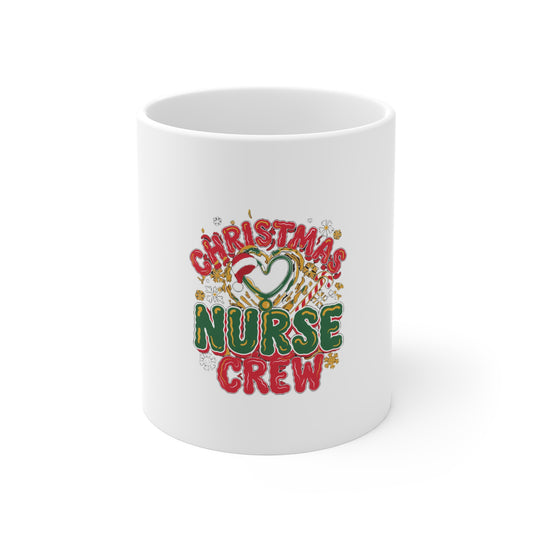 Christmas Nurse Crew Mug, Nurse Christmas Coffee Mug, Gift for Nurses 11oz
