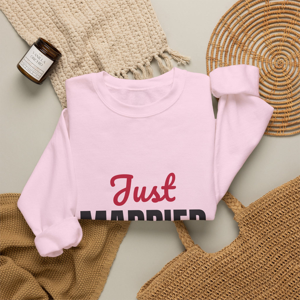 Just Married 2026 Sweatshirt, Honeymoon Crewneck, Newlywed Gift