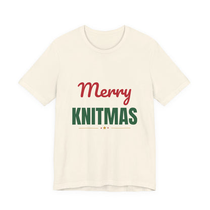 Merry Knitmas Shirt, Knitting Christmas T-Shirt, Knitter Gift