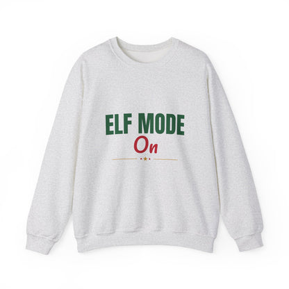 Elf Mode On Sweatshirt, Funny Elf Christmas Crewneck