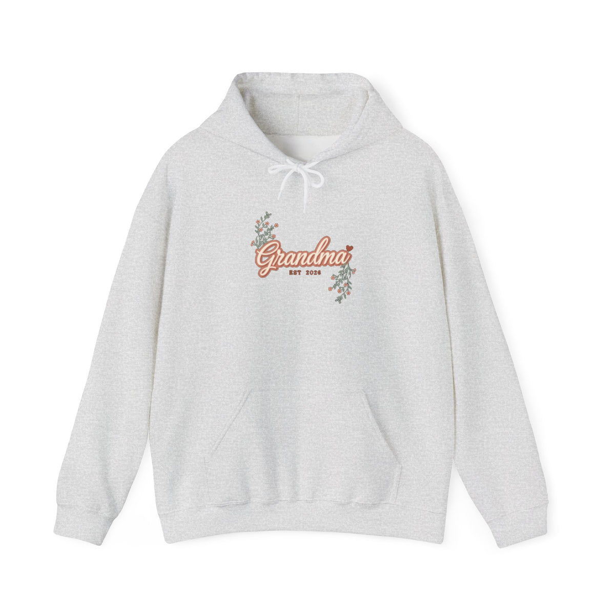 Grandma Est 2026 Hoodie, New Grandma Hooded Sweatshirt, Pregnancy Reveal Gift