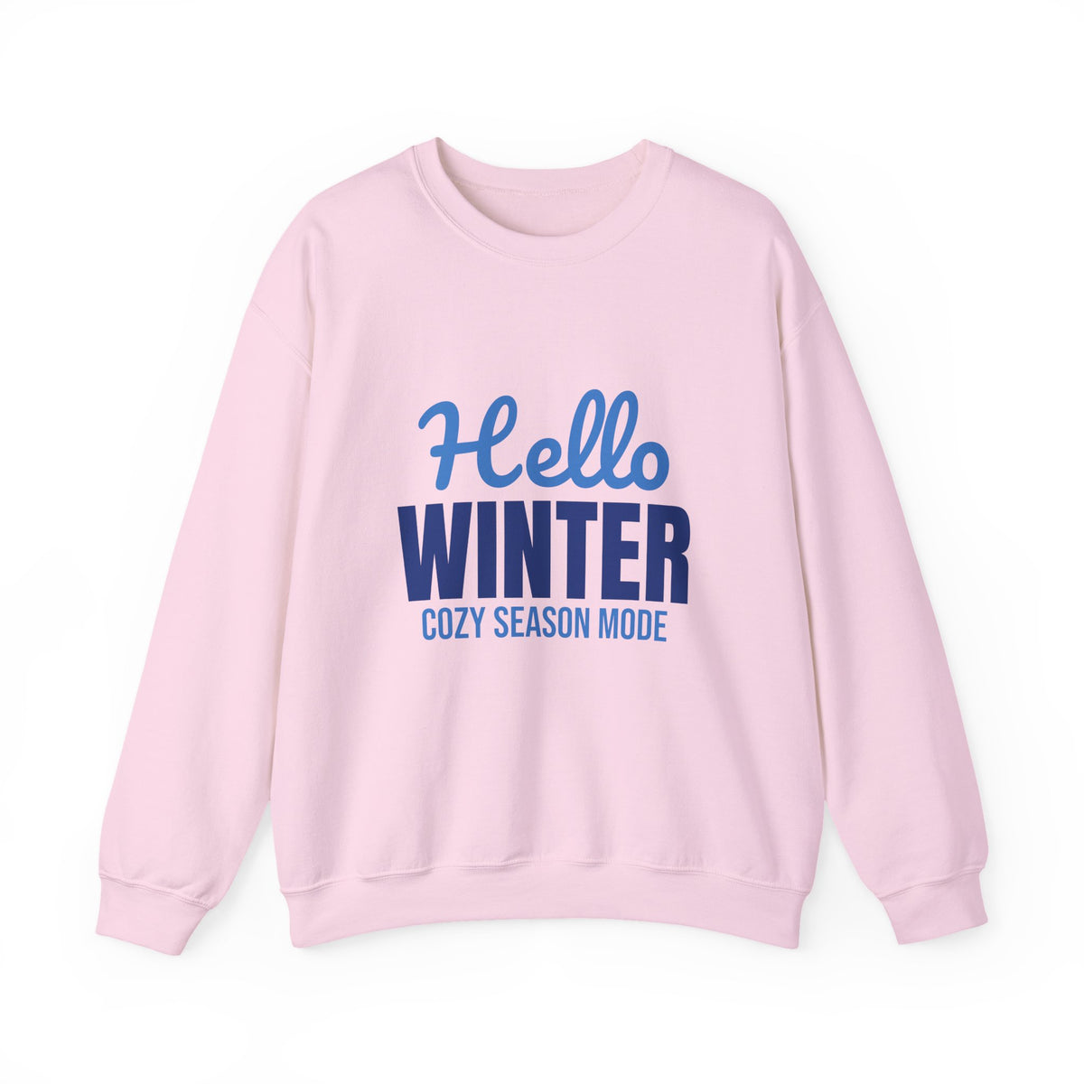 Hello Winter Cozy Season Mode Sweatshirt, Winter Crewneck, Cozy Season Sweatshirt