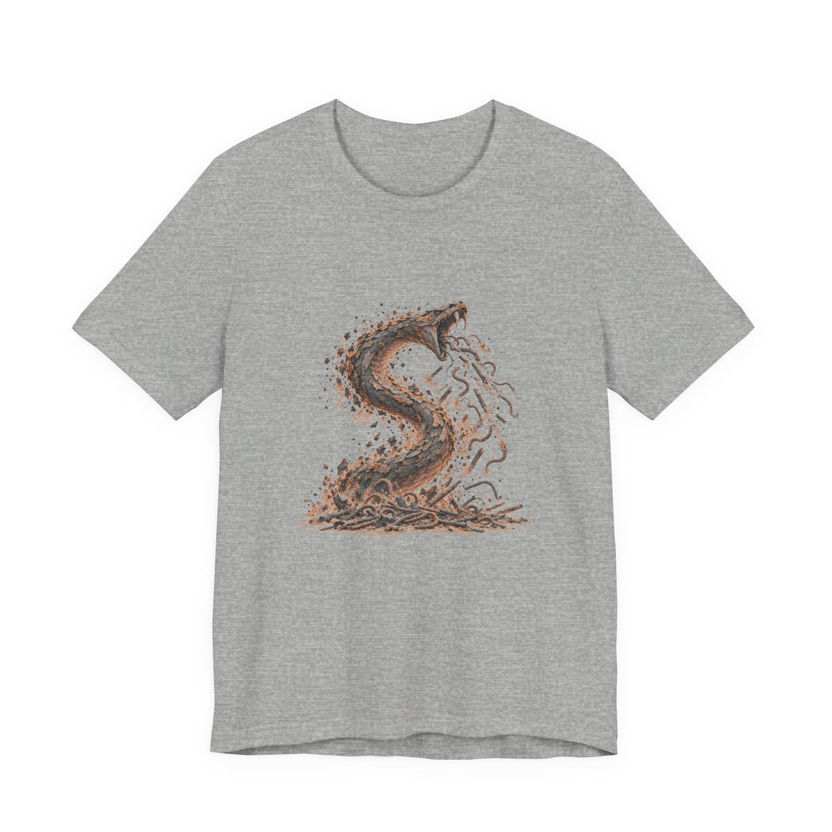The Staff and the Serpent Shirt, Symbolic Fine Art T-Shirt, By Xudeyda