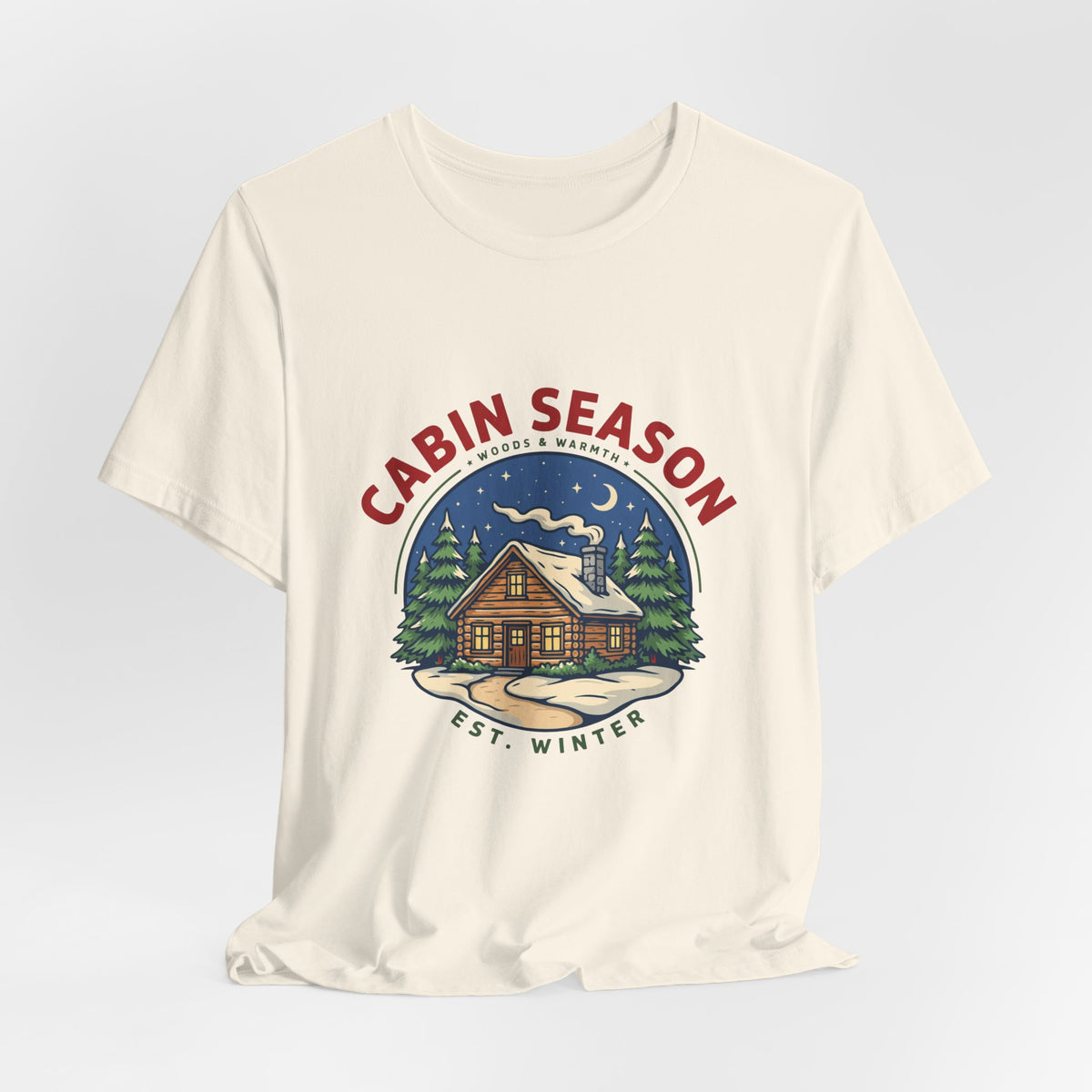 Cabin Season Shirt, Winter Cabin T-Shirt, Mountain Tee