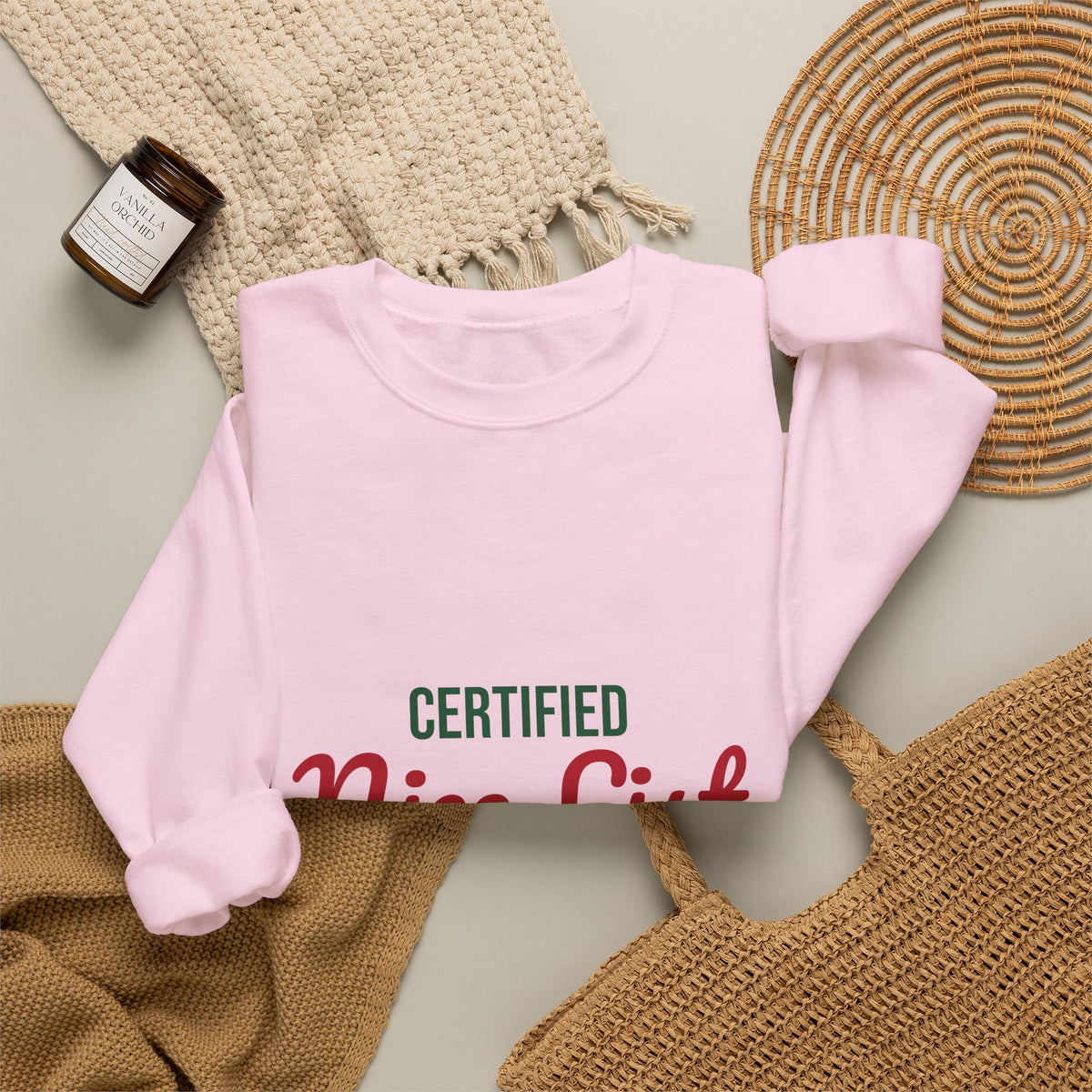 Certified Nice List Sweatshirt, Christmas Crewneck, Nice List Sweatshirt