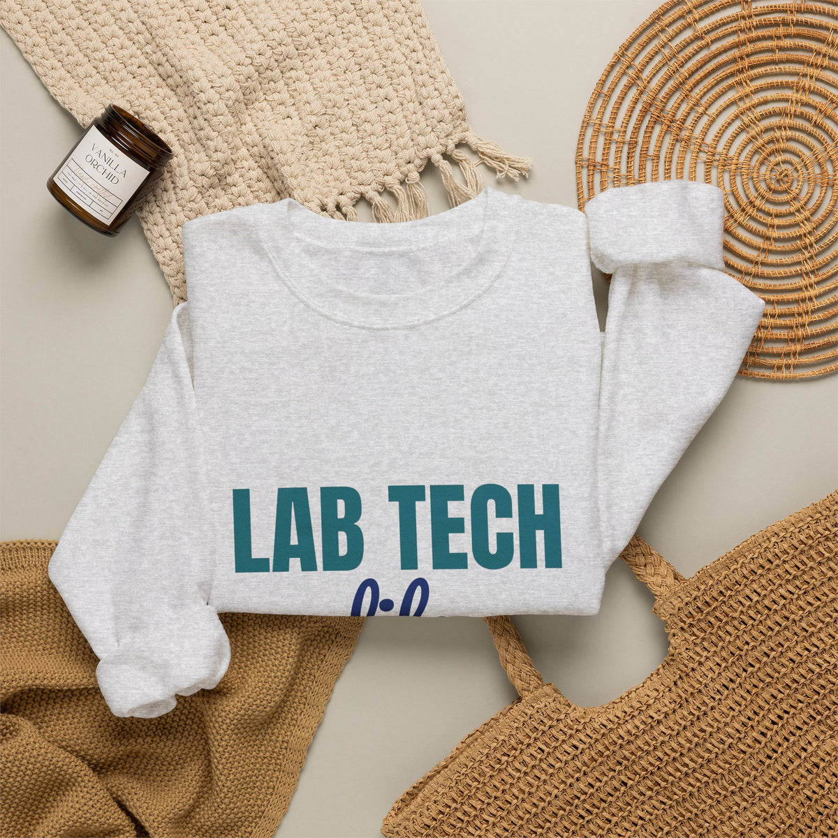 Lab Tech Life Tubes Tests and Too Much Coffee Sweatshirt, Lab Tech Life Crewneck Sweatshirt