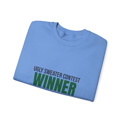 Ugly Sweater Contest Winner Sweatshirt, Ugly Sweater Contest Winner Crewneck Sweatshirt