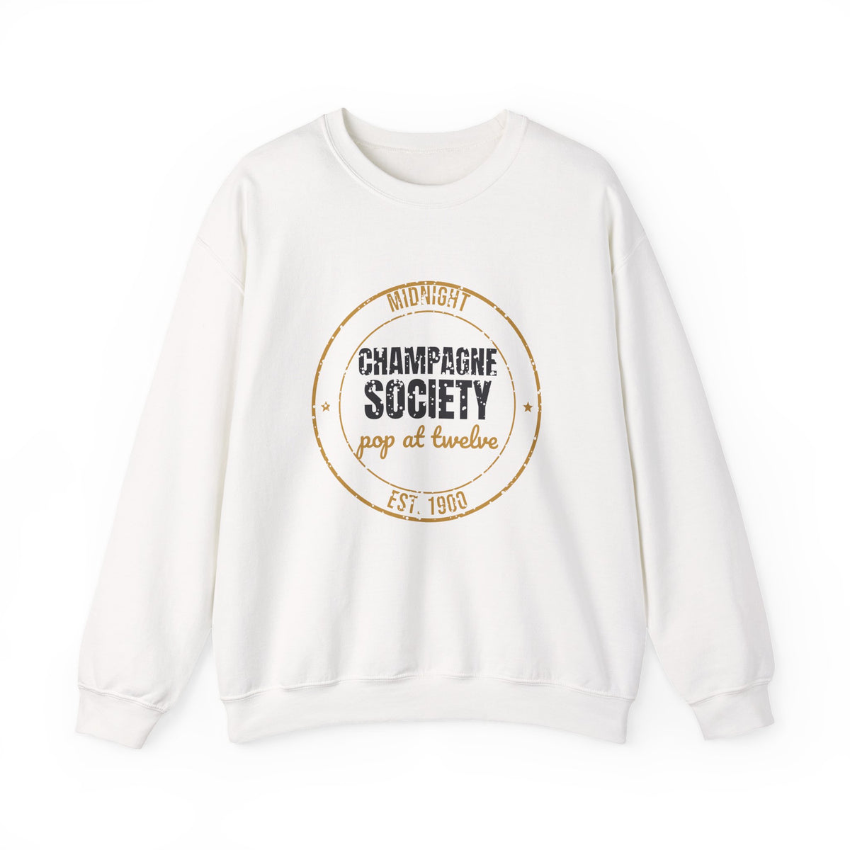 Midnight Champagne Society Est. 1900 Sweatshirt, Vintage New Year Crewneck Sweatshirt