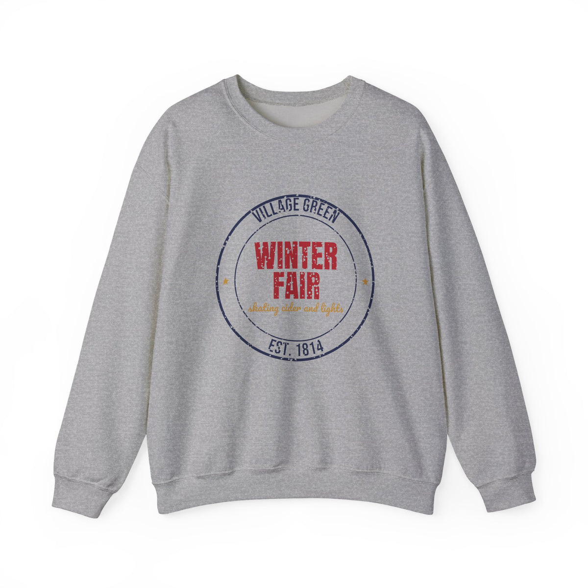 Village Green Winter Fair Est. 1814 Sweatshirt, Vintage Winter Crewneck Sweatshirt