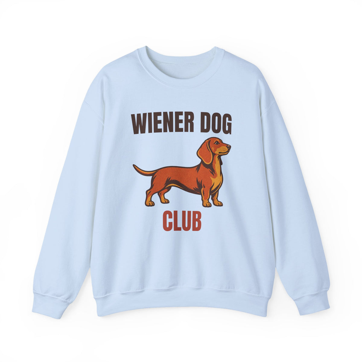 Wiener Dog Club Vintage Dachshund Sweatshirt, Vintage Dachshund Crewneck