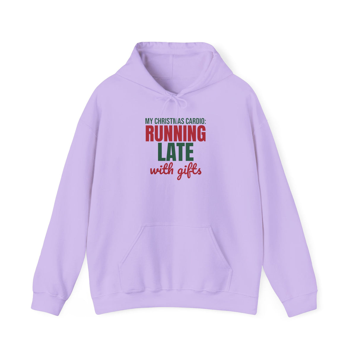 My Christmas Cardio Running Late With Gifts Hoodie, Funny Christmas Hoodie