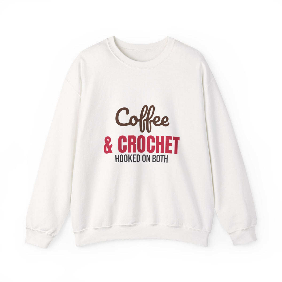 Coffee and Crochet Hooked on Both Sweatshirt