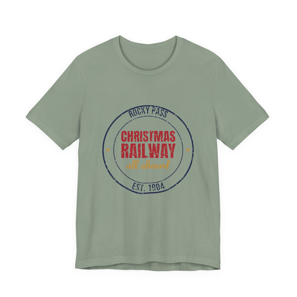 Rocky Pass Christmas Railway All Aboard Est. 1904 Shirt, Vintage Christmas T-Shirt, Vintage Christmas Gift