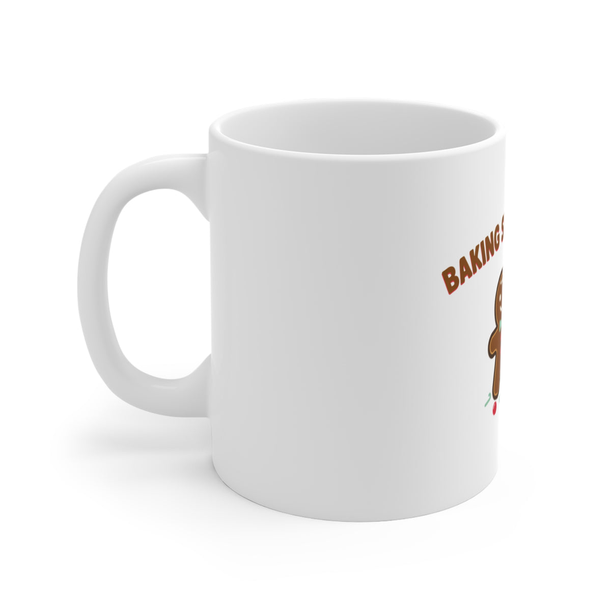 Baking Spirits Bright Gingerbread Family Mug