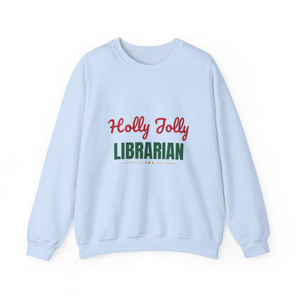 Holly Jolly Librarian Sweatshirt, Librarian Christmas Crewneck, Librarian Gift