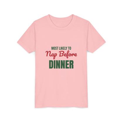 Most Likely to Nap Before Dinner Kids Shirt, Most Likely to Nap Before Dinner Kids T-Shirt