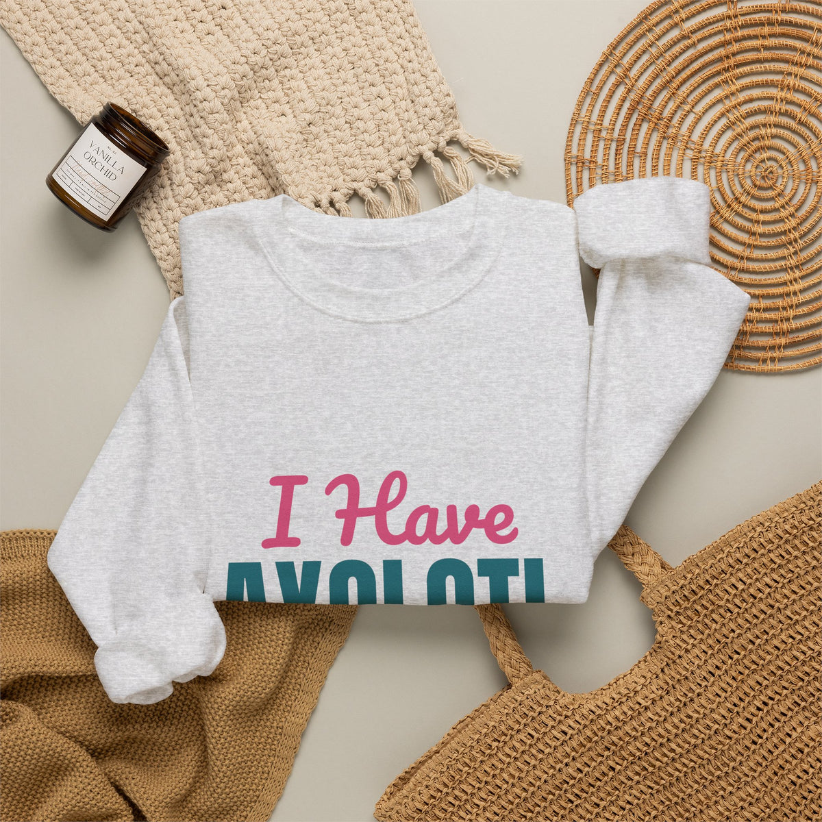 I Have Axolotl Questions Sweatshirt, Axolotl Questions Crewneck Sweatshirt