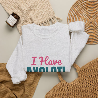 I Have Axolotl Questions Sweatshirt, Axolotl Questions Crewneck Sweatshirt