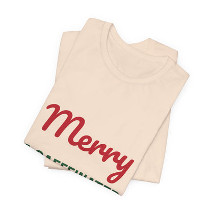 Merry and Caffeinated Shirt, Coffee Lover Christmas T-Shirt