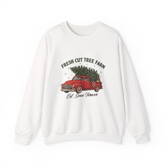 Fresh Cut Tree Farm Red Truck Sweatshirt