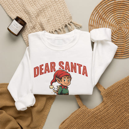 Dear Santa I Can Explain Sweatshirt, Funny Christmas Crewneck