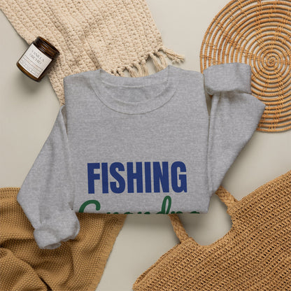 Fishing Grandpa Reel Cool Sweatshirt, Fishing Grandpa Crewneck